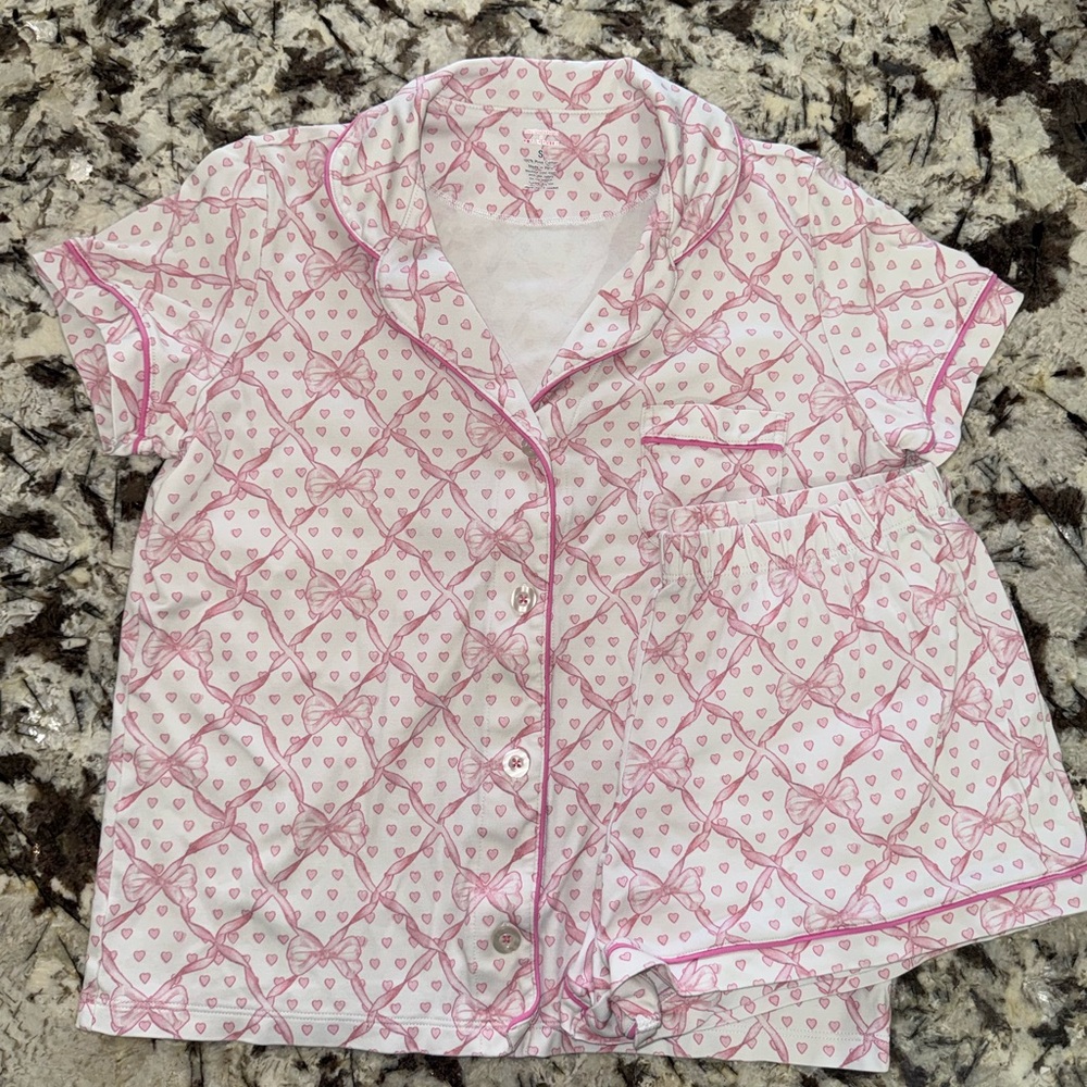Roller Rabbit LoveShackFancy bow pajamas